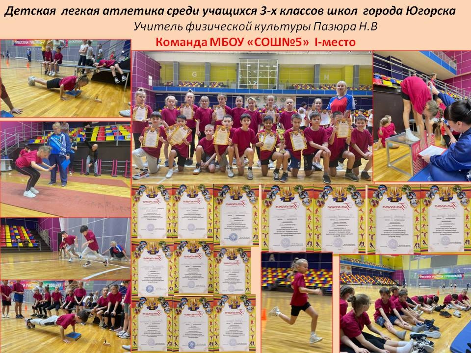 Соревнования &amp;quot;Детская легкая атлетика&amp;quot; среди учащихся 3 классов школ города Югорска.